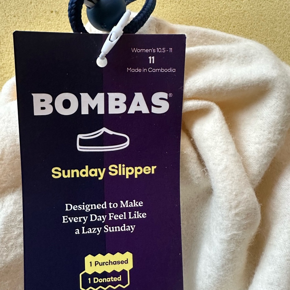 NWT in box Women’s Bombas Sunday Slipper - Picture 6 of 6